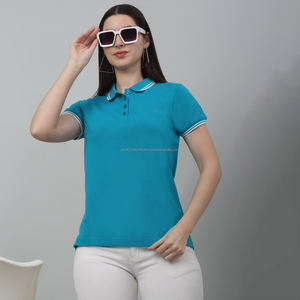 เสื้อโปโล Fit2Fight ขายส่ง ออกแบบปักลายตามสั่งสำหรับผู้หญิง เสื้อโปโลผู้หญิงคุณภาพสูง ไม่มีโลโก้ สั่งทำได้ - Product Image 5