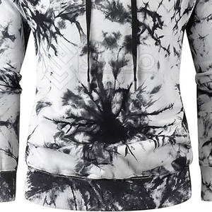 Sudadera con Capucha de Alta Calidad 100% Algodón, Estilo Casual Tie Dye para Hombre, Transpirable, Resistente, Ropa Urbana de Invierno - Product Image 2