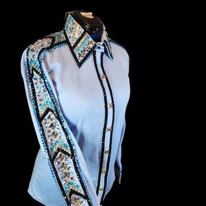 Camisa de equitación Western Showmanship para hombre y Mujer de Primera calidad para uso ecuestre - Product Image 2