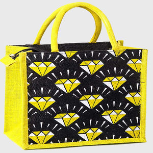 กระเป๋าช้อปปิ้งปอกระเจาทำจากผ้าฝ้ายกระเป๋าผ้าแคนวาสสไตล์ออกแบบโลโก้ได้ตามต้องการ - Product Image 2