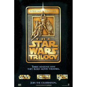 Carte postale en papier de la trilogie Star Wars pour décoration murale - Product Image 1