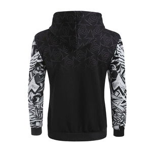Sudadera con Capucha de Felpa de Poliéster/Algodón para Hombre, Diseño Personalizado de Sublimación, Patrón 3D, Teñido Liso, Ecológico - Product Image 3