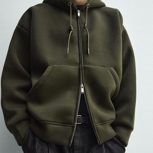 Sudadera con Capucha de Alta Calidad para Hombre, Precio al por Mayor, con Mangas Completas / Cierre de Cremallera para Invierno, con Capucha para Compradores al por Mayor - Product Image 3