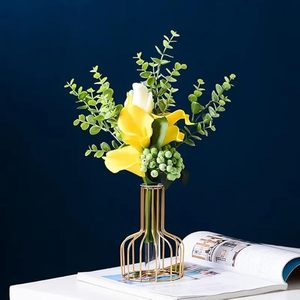 Jarrón de Metal Artístico de Alta Gama para Mesa de Salón, Florero para Oficina, Mesa de Salón y Decoración del Hogar - Product Image 2