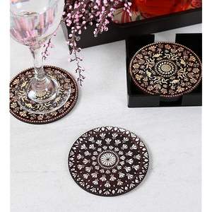 คุณภาพดี MDF Trivets แกะสลักจานรองแก้วหม้อชาหัตถกรรมการออกแบบที่น่าสนใจ MDF Coaster trivets - Product Image 5