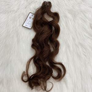 Gran oferta 100% cabello humano virgen vietnamita Clip-In onda profunda suelta suave ondulado marrón máquina de ondas naturales trama doble sin enredos - Product Image 2
