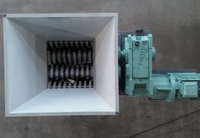 Déchiqueteur industriel à double arbre haute efficacité pour le recyclage des déchets métalliques légers, du papier et du carton