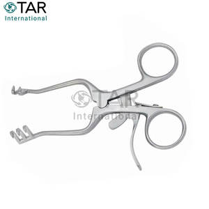 Retractores Weitlaner de alto grado Beckman Instrumentos médicos veterinarios quirúrgicos Retractor de acero inoxidable con retención automática - Product Image 5