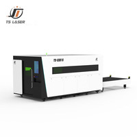 Découpeuse laser à fibre industrielle 6000W encastrée 3015 avec table d'échange et double échange de palettes pour la fabrication métallique