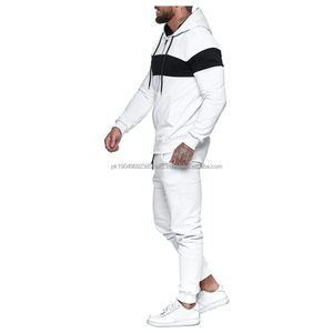 ชุดวอร์มผ้าฟลีซคอตตอน 100% สีขาว แบบสั่งทำพิเศษ เสื้อฮู้ดดี้และเสื้อสเวตเชิ้ตสำหรับผู้ชาย คุณภาพสูง ปักลาย  ขั้นต่ำในการสั่งซื้อน้อย - Product Image 6