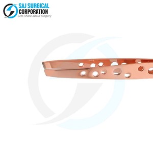 Disponible en acier inoxydable recyclable de pinces à sourcils de couleur rose avec l'emballage biodégradable ISO de beauté durable approuvé - Product Image 5