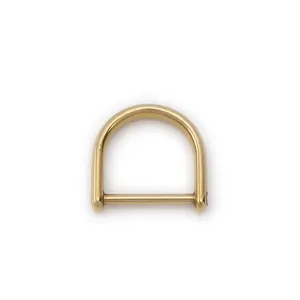 Made in japan 24mm brass High Quality D rings bag parts Screw D ring Leather Luxury Hardware