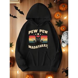 Kinitwear Sweat à capuche femme unicolore loisirs automne/hiver fabriqué en Chine - Product Image 1