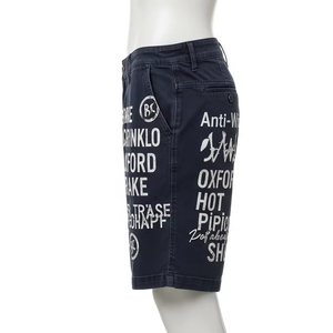 Pantalones Cortos Oxford Antiarrugas con Estampado por Descarga, Poliéster Duradero, Transpirable, Ropa Deportiva Informal, Pantalones Cortos de Verano para Actividades al Aire Libre - Product Image 2