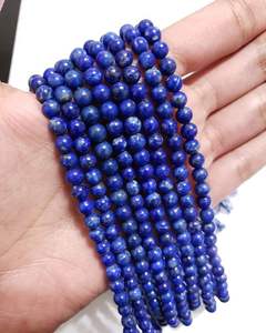 Natural Lapis Lazuli <b>Bracelet</b> 8mm 23 Beads Stretchable <b>Crystal</b> Healing Stone - Product Image 2