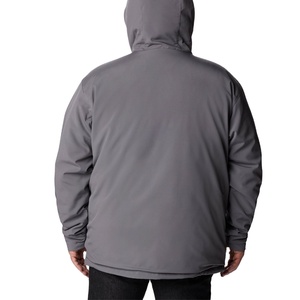 Veste Softshell d'hiver pour homme, conçue sur mesure, coupe-vent et imperméable ; Nouvelle collection en gros, à capuche avec tissu long - Product Image 5