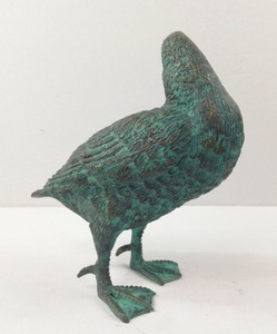 Décoration de jardin moderne Sculpture en bronze et métal antique Statue de canard en laiton - Product Image 2