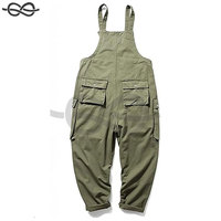 Combinaisons baggy rock décontractées en coton rétro pour hommes Salopette élégante à jambe droite Salopette durable Pantalon Trendy Vintage Look