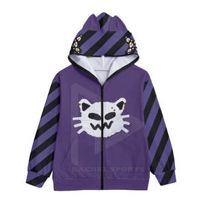 Sudadera con capucha y cremallera completa con diseño personalizado, informal, cálido, de algodón y poliéster para el invierno, éxito de ventas con logotipo personalizable - Product Image 2