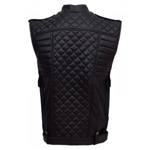 Custom Wholesale 100% High Quality Men's Winter Leather Vest | Latest Design <b>Bike</b> Vest Windproof & Waterproof Outerwear - Product Image 3