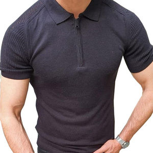 T-shirt en coton pour hommes Fournisseur OEM Tissu tricoté en coton pur à manches courtes T-shirt décontracté respirant Vêtements d'été quotidiens - Product Image 1