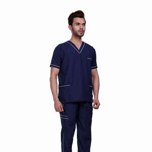 Conjuntos de Uniformes Médicos de Alta Calidad para Hombre, Uniformes de Hospital de Tela Tejida, Personalizables para Uso Hospitalario - Product Image 3