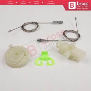 BWR5314 Kit de reparación de regulador de ventana delantero derecho para Abarth Punto Grande Evo MK3 199 2005-2024 3/5-Door 51723315 Bross Auto Parts - Product Image 2