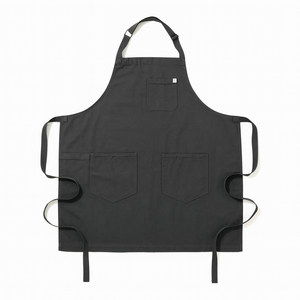 Tablier en toile de coton pur avec logo personnalisé, pour cuisine, jardinage, boulangerie, café, travail - Product Image 1