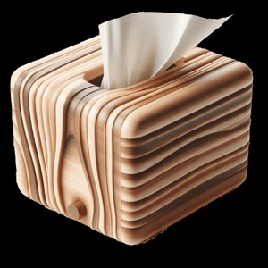 Organizador de cajas de pañuelos con estilo, decoración contemporánea para el hogar, estilo de vida Premium, diseño de Ambiente, lujo, hecho a mano, madera duradera, Metal - Product Image 1