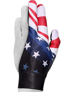 American Flag 3-Finger Pool Cue Glove Left Hand Nylon Custom Durable Non-slip Snooker Gloves Breathable for Billiard Game - Product Image 3