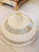 Abat-jour en rotin naturel de haute qualité écologique Vintage décoration de la maison suspension extérieur jardin utilisation alimentation solaire