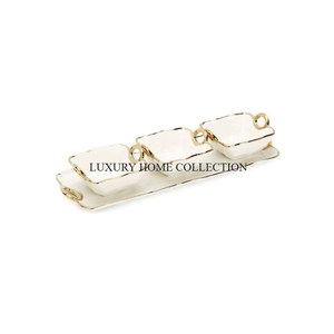 Elegantes cuencos de latón para servir con intrincados patrones grabados a mano y acabados de primera calidad, ideales para exhibir platos gourmet - Product Image 6