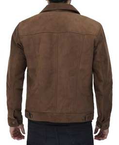 Chaqueta de Cuero para Hombre, Material Suave al Tacto, Estilo Clásico, Prenda Exterior con Ajuste Cómodo para Uso Diario y Atuendos Urbanos - Product Image 4