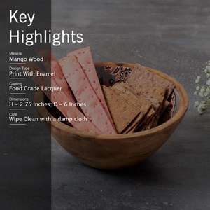 Plateau de service en acrylique pour hôtel personnalisé de luxe Plateau en bois brun avec perle Assiette à salade décorative style ferme - Product Image 3