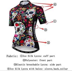 Jersey de ciclismo ligero para hombres y mujeres, diseño personalizado, LOGO, bicicleta, ropa de montaña, conjuntos de uniformes de bicicleta para ciclismo - Product Image 4