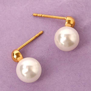 Pendientes de Perlas de Plata de Ley 925 CLARA - Product Image 3