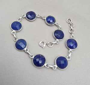 Natural Zircon Luxury <b>Charm</b> <b>Bracelet</b> 925 Sterling <b>Silver</b> Handmade Gemstone Jewelry Gift for Women Anniversary - Product Image 5