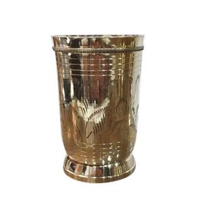 Vaisselle en verre à boire en laiton pur Articles de restauration Finition antique Verre en métal en laiton pour hôtel, restaurant ou usage domestique. - Product Image 2