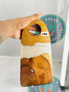 Falak World Export Tabla de desayuno de madera de acacia y resina epoxi al por mayor tabla de cortar de resina - Product Image 3
