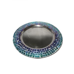 Assiettes de présentation plaquées or au design moderne et attrayant, de qualité supérieure, pour la cuisine et le service - Product Image 2