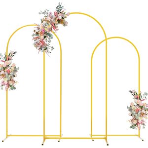 Support Métallique Doré en Forme d'Arche <span class=keywords><strong>pour</strong></span> Décoration de <span class=keywords><strong>Mariage</strong></span>, Cérémonie, Baby Shower, Anniversaire, 1,5-1,8 m, Durable, Écologique, <span class=keywords><strong>pour</strong></span> Jardin - Product Image 1