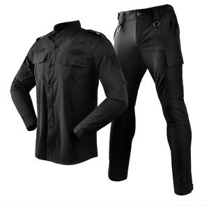 Breathable Strength Patch Security <b>Guard</b> <b>Uniform</b> Sets Long Sleeves Security Outfit Overalls for Winter Season - Product Image 5