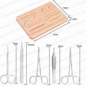 Kit chirurgical en acier allemand de 5 pièces avec pince à épiler manche de scalpel et autres outils de dissection - Product Image 2