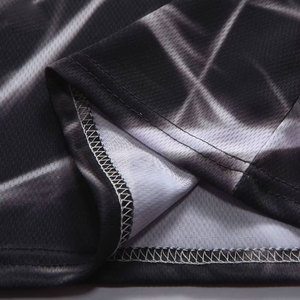 T-shirt de sport style hip-hop pour hommes et femmes décontracté 100% polyester avant impression logo pleine sublimation pas cher - Product Image 4