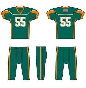 Conjuntos de uniformes transpirables de alta calidad de camisetas de fútbol americano hechas a medida en tallas grandes - Product Image 5