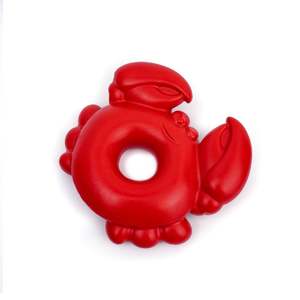 Juguete de Silicona para Perros con Forma de Cangrejo y Donut, con Función de Limpieza Dental para Cachorros y Adultos - Product Image 1