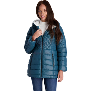 Hot Selling Women's Winter Coat Long Parka <b>with</b> Windproof Collar Hood <b>Fleece</b> <b>Lining</b> Breathable Fur Decorated From Pakistan - Product Image 1