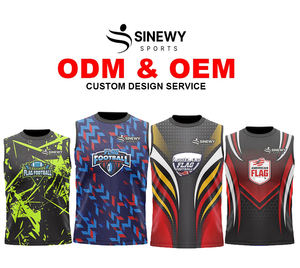 Camiseta de Fútbol Americano Transpirable de Talla Grande, Malla, Nueva Temporada 2023-2024, Impresión Digital, Colores y Logotipo Personalizados - Product Image 5