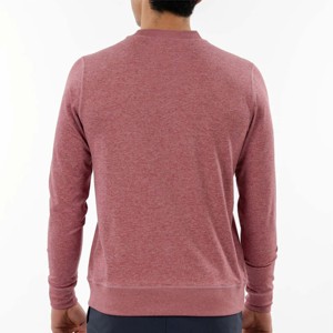 Sweat-shirt à col rond décontracté en coton pour hommes, pull à manches longues, différentes couleurs, tailles XS, fermeture éclair, motif imprimé, tissu polaire - Product Image 3