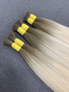 สำหรับการต่อผมบริสุทธิ์100% บริสุทธิ์แบบลอนหลวมหลายแบบลอนคลื่นธรรมชาติแบบตรง Jerry Curl Fumi สีน้ำตาล - Product Image 5